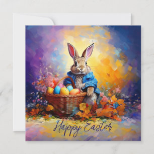 Tarjeta Festiva Conejo de Pascua 
