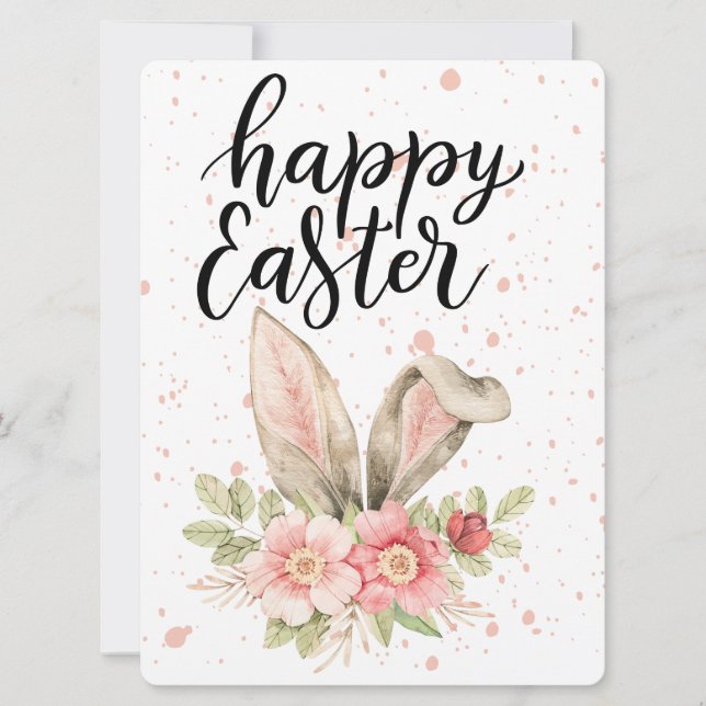 TARJETA FESTIVA CONEJO DE PASCUA (Anverso)