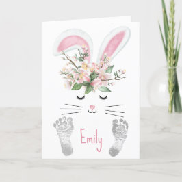 Tarjeta Festiva Conejo de Pascua de Nieta