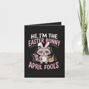 Tarjeta Festiva Conejo de Pascua Día de los Inocentes