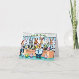 Tarjeta Festiva Conejo de Pascua - La Oficina