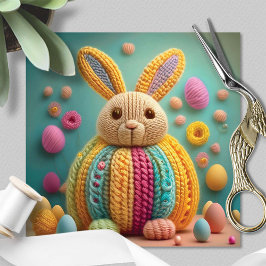 Tarjeta Festiva Conejo de Pascua Lindo y Caprichoso