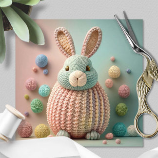 Tarjeta Festiva Conejo de Pascua Lindo y Caprichoso