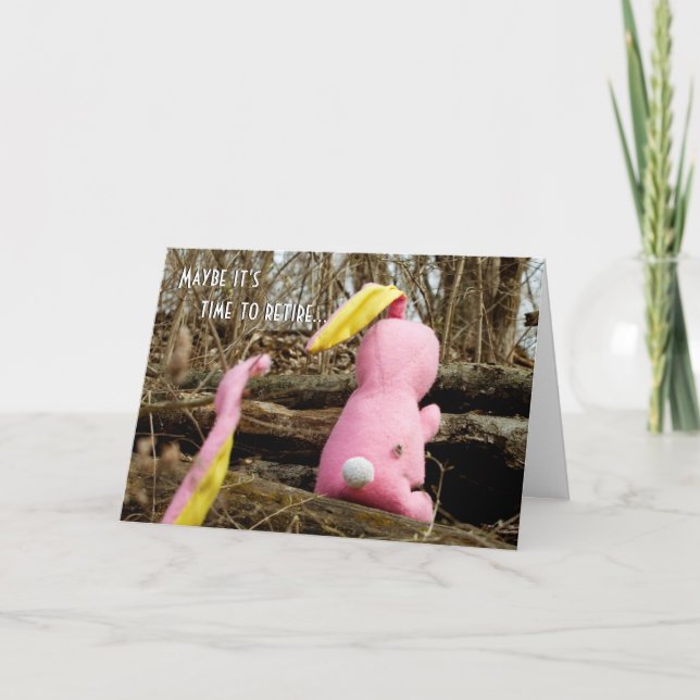 Tarjeta Festiva Conejo de Pascua pierde tiempo de espera para reti (Anverso)