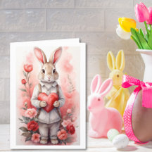Conejo del Jardín de Rosas Encantador de Pascua