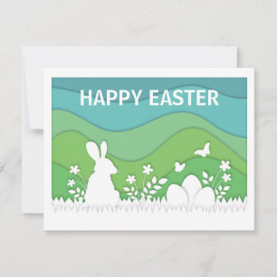 Tarjeta Festiva Conejo feliz de Pascua, lindo personalizado de pap