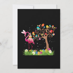 Tarjeta Festiva Conejo Flamingo Pascua 2021 Lindos Amantes de lo