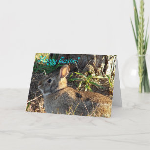 Tarjeta Festiva Conejo salvaje de Pascua