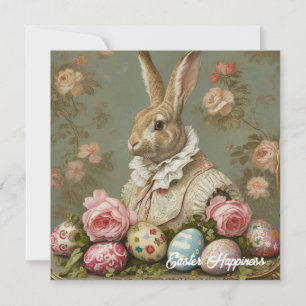 Tarjeta Festiva Conejo vintage Shabby Chic Victorian Easter