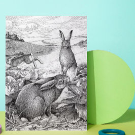 Tarjeta Festiva Conejos