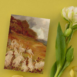 Tarjeta Festiva Conejos de cosecha