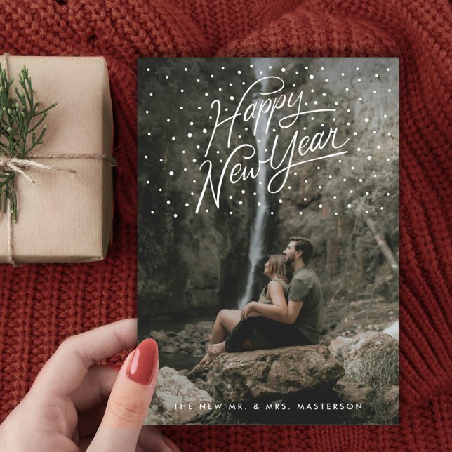 Tarjeta Festiva Confetti de Año Nuevo Feliz (Subido por el creador)