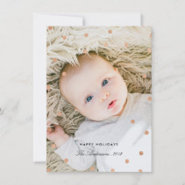 Tarjeta Festiva Confetti de oro Rosa III