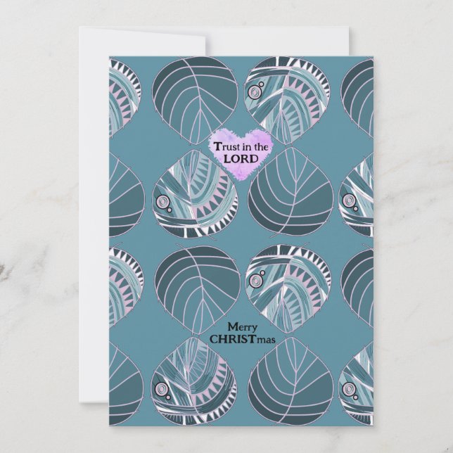 Tarjeta Festiva Confía en que el Señor Pescado abandone a los Navi (Anverso)