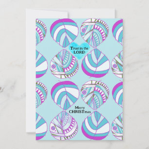 Tarjeta Festiva Confía en que el Señor Pescado deje Navidades de P