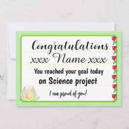 Tarjeta Festiva Congratulations Fantastic Effort Today Card