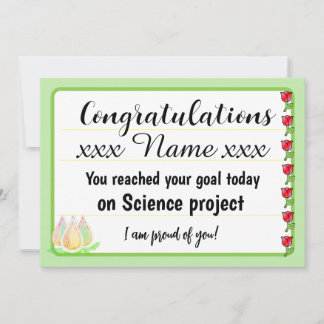 Tarjeta Festiva Congratulations Fantastic Effort Today Card