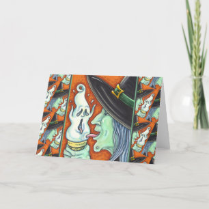 TARJETA FESTIVA CONO DE CREMA DE HIELO DE HIDROMASAJE, HALLOWEEN H