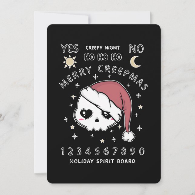 Tarjeta Festiva Consejo de Espíritus de Creepsmas de Cerezo (Anverso)