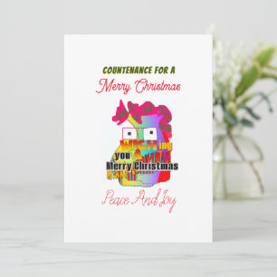 Tarjeta Festiva Consentimiento Para Una Feliz Navidad, Alegría Por