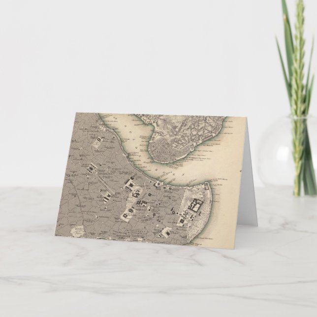 Tarjeta Festiva Constantinopla Stambool (Anverso)