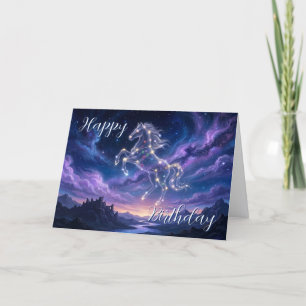 Tarjeta Festiva Constelación del Valiente Corcel