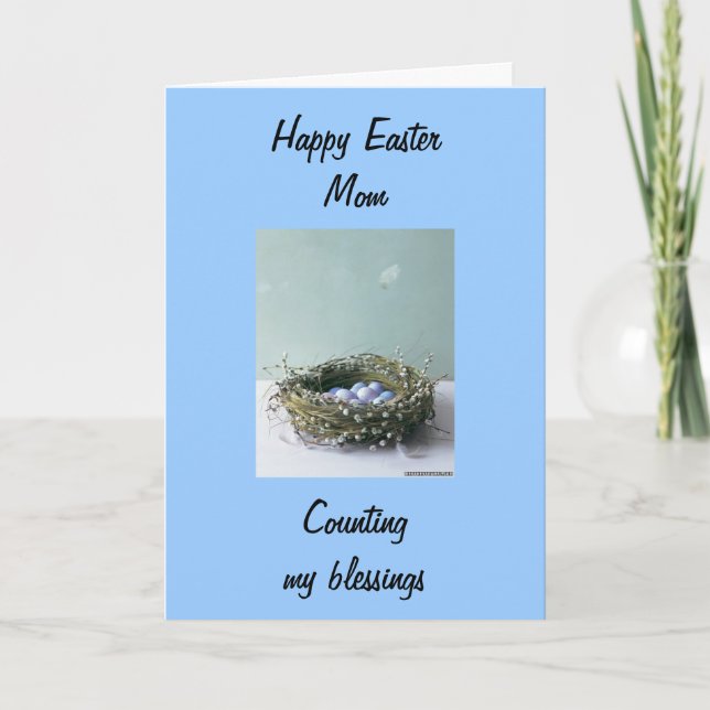 TARJETA FESTIVA CONTAR MIS BENDICIONES MOM-EASTER (Anverso)