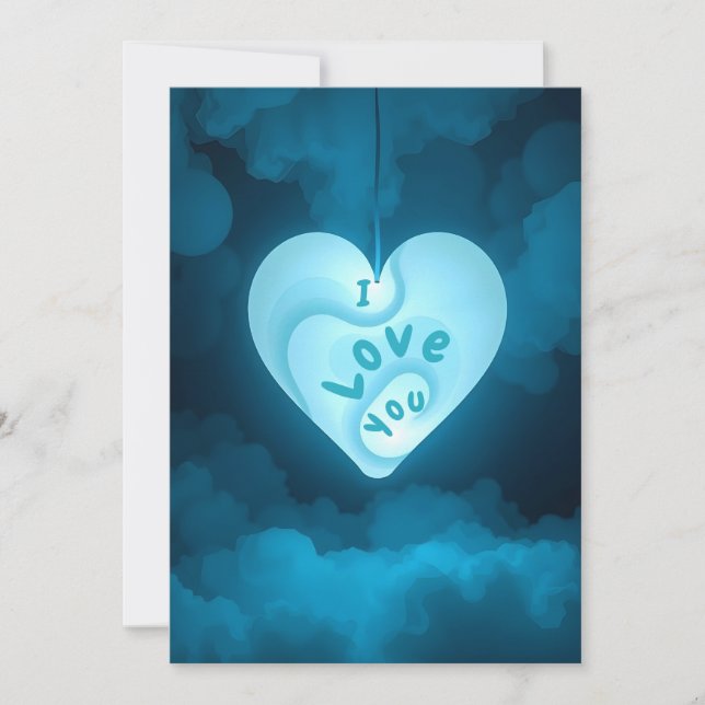 Tarjeta Festiva Contornos Del Corazón (Anverso)