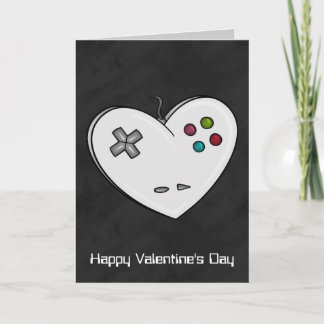 Tarjeta Festiva Controlador Heart Gamer Valentine