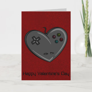 Tarjeta Festiva Controlador Heart Gamer Valentine