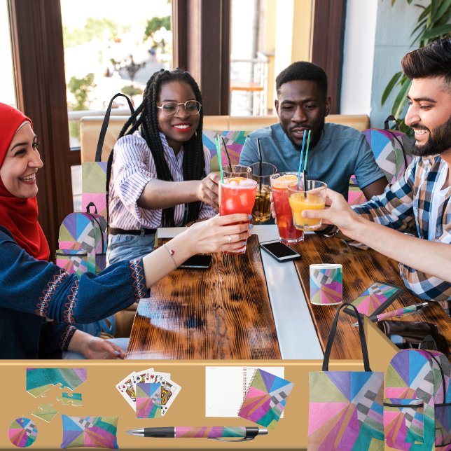 Tarjeta Festiva "Converge" (Get the full “Converge” collection at: https://bit.ly/SmartArtIIZazzle. )