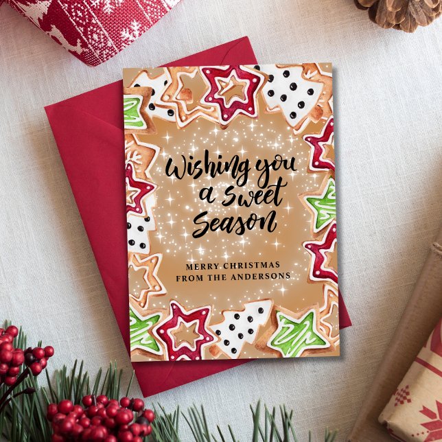 Tarjeta Festiva Cookies de Navidades cutáneos (Subido por el creador)