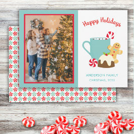 Tarjeta Festiva COOKIES Y COCOA navidades