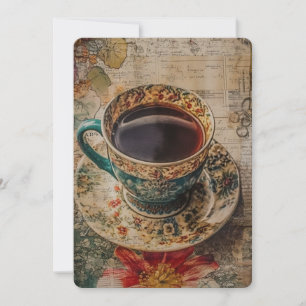 Tarjeta Festiva Copa de Té