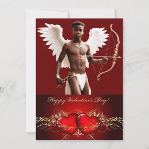 Tarjeta Festiva Copa Twink de San Valentín personalizada de Cupido