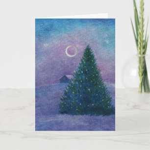 Tarjeta Festiva copia de estrellas de xmastree