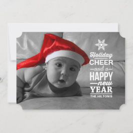 Tarjeta Festiva copo de nieve