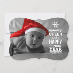 Tarjeta Festiva copo de nieve