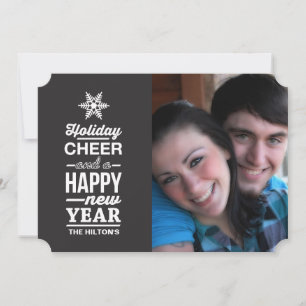 Tarjeta Festiva copo de nieve