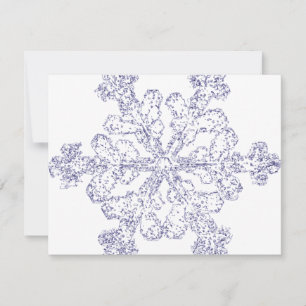 Tarjeta Festiva Copo de nieve