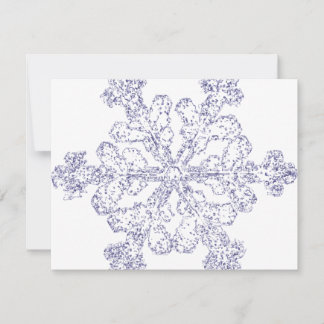 Tarjeta Festiva Copo de nieve