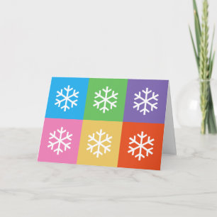 Tarjeta Festiva Copo de nieve