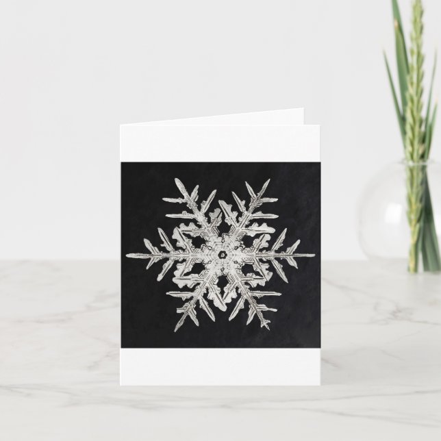 Tarjeta Festiva Copo de nieve 1 (Anverso)