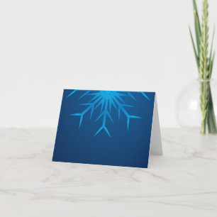 Tarjeta Festiva copo de nieve brillante