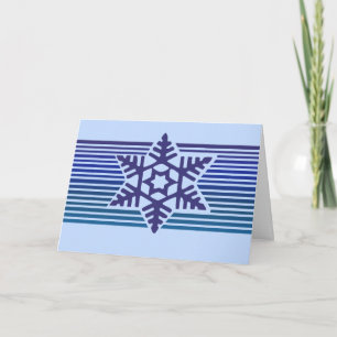 Tarjeta Festiva Copo de nieve de saludos de temporada