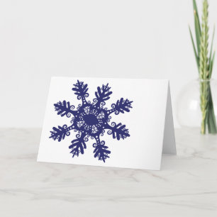 Tarjeta Festiva Copo de nieve II