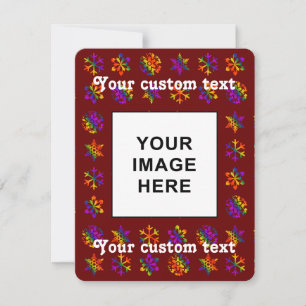 Tarjeta Festiva Copo de Nieve Trippy