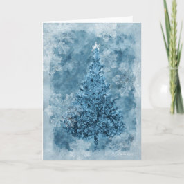 Tarjeta Festiva Copos de nieve