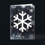 Tarjeta Festiva Copos de nieve<br><div class="desc">¡Otra tarjeta de felicitación hermosa del copo de nieve de SnowDays,  diseñado por usted!</div>