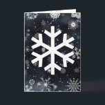 Tarjeta Festiva Copos de nieve<br><div class="desc">¡Otra tarjeta de felicitación hermosa del copo de nieve de SnowDays,  diseñado por usted!</div>